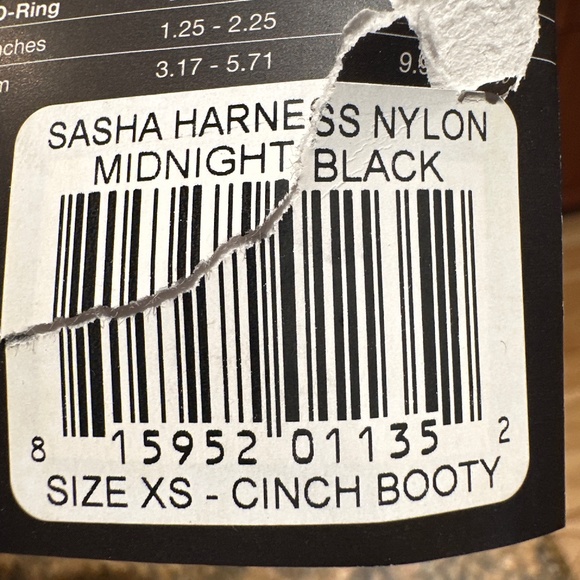 SASHA O’RING LINGERIE HARNESS - MIDNIGHT BLACK, XS (2-4) NWT - Picture 13 of 13